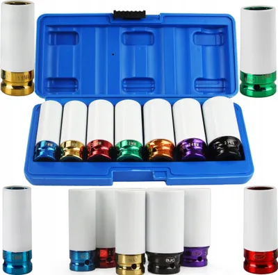 Obrázek produktu pro BJC Nástrčné rázové hlavice 1/2" na ALU disky 7ks, 17-27mm M58269