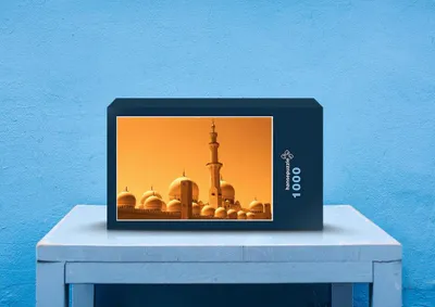 Produktbild von hansepuzzle 60607 - Moschee Puzzle, 1000 Teile, Religion, 60,0 x 46,0cm mit hochwertiger Aufbewahrung, Kartonbox und wiederverschließbarem Beutel