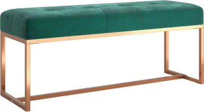 Immagine prodotto di vidaXL Panca verde scuro 110x36x45 cm Velluto