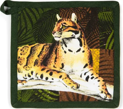 Image de Excelsa Maniques Léopard Coton 20x20 cm Multicolore