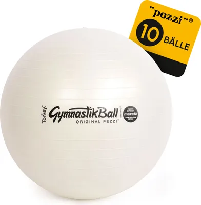 Produktbild von 10 Original Pezzi® Gymnastikball MAXAFE - platzsicher - perlweiß