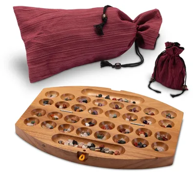 Produktbild von Reisespiel für 2 Spieler mit Stoffbeutel - Ovales Design