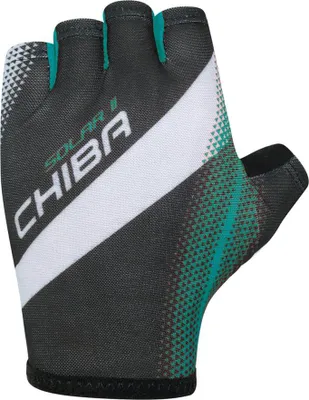Produktbild von CHIBA Solar II - Radhandschuhe schwarz/petrol, XL, atmungsaktiv & leicht gepo....