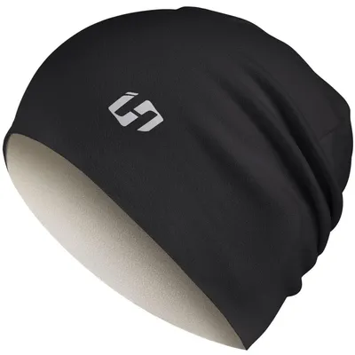 Immagine prodotto di Berretto beanie, berretto da corsa, berretto sportivo, in pile, colore nero, per donna e uomo