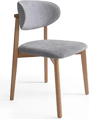 Image de Chaise de salle à manger, chaise de cuisine, chaise, fauteuil rembourré, gris