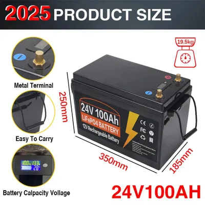 Produktbild von LiFePO4-Batterie – Lithium-Batterie – Lithium-Eisenphosphat-Batterie – 12V-Batterie – Notstrombatterie – 150 Ah Kapazität