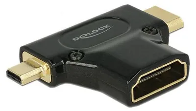 Image de DeLOCK HDMI-A Bu -> HDMI-C + HDMI-D St