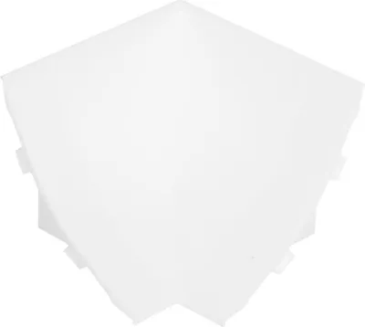 Produktbild von HOLZBRINK Innenecke passend zum Dekor Ihrer Abschlussleiste Weiß Innenkante PVC Küchenabschlussleiste 23x23 mm