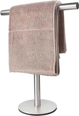 Produktbild von Edelstahl-Handtuchhalter für freistehende Bad- und Küchenshelfen