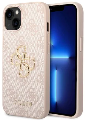 Produktbild von Guess Guhcp14S4Gmgpi Iphone 14 6,1 Różowy/Pink Hardcase 4G Grosses Metall-Logo