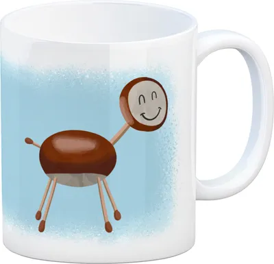 Produktbild von Kastanienfigur Kaffeebecher für den Herbst
