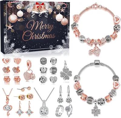 Immagine prodotto di Calendario dell'Avvento 2026 con bracciale di charms, gioielli da donna