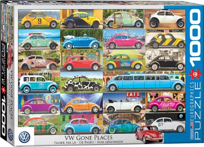 Image de Volkswagen Coccinelle - voyage loin - 1000 pièces puzzle format 68x48 cm