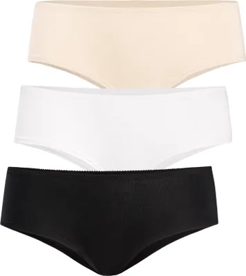 Produktbild von Teyli 3er pack: Klassisches Damen-Bambushöschen Braziboo Female 572-3_bl-wh-be mehrfarbig L