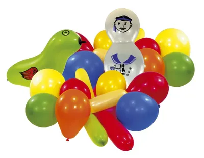 Produktbild von amscan 6470 Luftballon Figuren & Farben - sortiert, 20 Stück