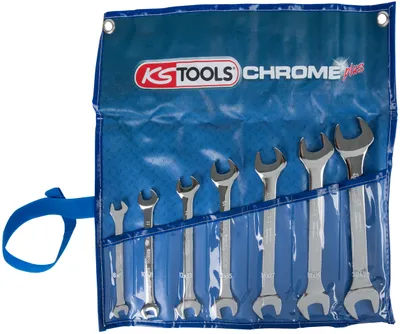 Produktbild von KS Tools CHROMEplus Doppel-Maulschlüssel-Satz, 7-tlg