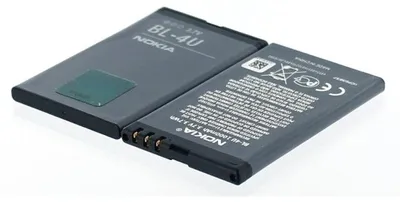 Produktbild von Akku für Nokia RM-714 Li-Ion 3,7 Volt 1000 mAh schwarz.