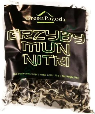 Immagine prodotto di Green Pagoda | Funghi Mu-err essiccati - Filamentosi - 50 g - Cucina asiatica - Piatti preparati nel wok