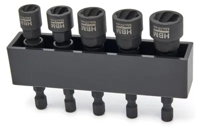 Produktbild von HBM Schrauben- und Gewindebohrer-Ausdreher-Set, 5-teilig