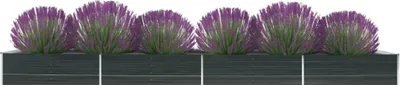 Image de The Living Store Plateau de jardin Acier galvanisé 600x80x45 cm Anthracite