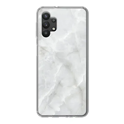 Produktbild von MuchoWow® Handyhülle Schutzhülle Hülle für Samsung Galaxy A32 5G Marmor - Weiß - Muster - Stein - Marmoroptik Silikon Softcase Handy Hülle - Softcase