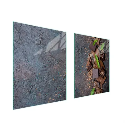 Productafbeelding van Glazen beschermplaat voor fornuizen, 85x52 cm, chocoladekleur