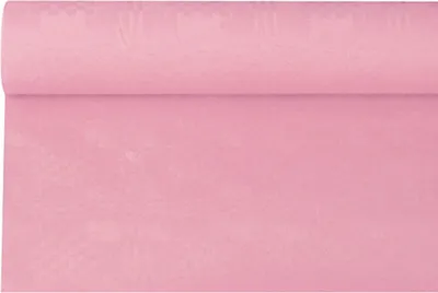 Produktbild von Papstar Papiertischtuch mit Damastprägung 6 m x 1,2 m hellrosa 87638