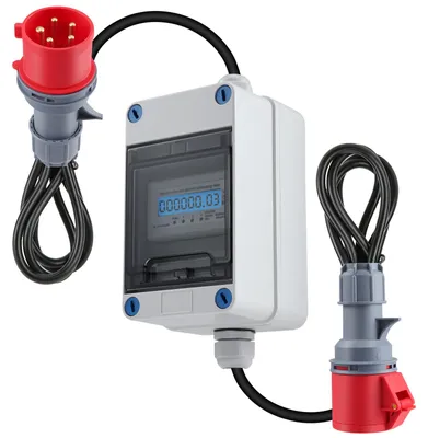 Image de Compteur d'électricité portable / Compteur de consommation d'énergie - Détection des défauts à la terre et des courants de fuite - Électronique - Pour camping-car - Norme européenne