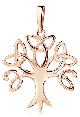 Produktbild von MATERIA by Matthias Wagner Lebensbaum Anhänger Rosegold keltisch 925 Silber rosé vergoldet wahlweise mit Kette KA-303