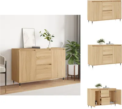 Immagine prodotto di vidaXL Credenza rovere Sonoma 104x35x70 cm materiale a base di legno - Credenze