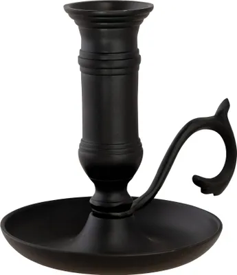 Produktbild von Schiebeleuchter Eisen schwarz H 11cm Stilvoller Kerzenhalter im modernen Design