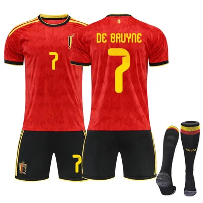 Obrázek produktu pro #7 DE BRUYNE Koszulka reprezentacji Belgii na Mistrzostwa Świata 2026 dla dzieci i dorosłych Rozmiar:L
