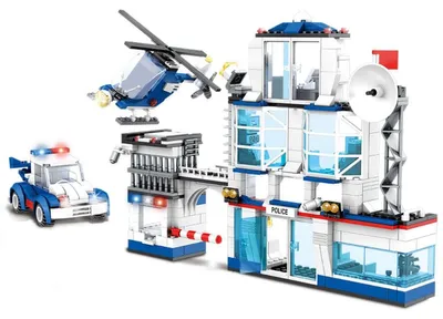 Productafbeelding van WOMA W0603A Politiebureau constructieset, 563 onderdelen, vanaf 6 jaar