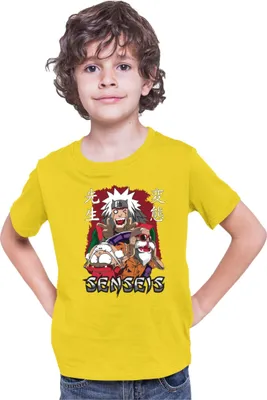 Zdjęcie produktu dla Koszulka Dziecięca Japan Anime Manga Anime Sensei Anime Jiraya Master Roshi, 7-8 Jahr - 128 / Żółty