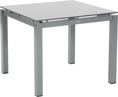 Produktbild von Sonnenpartner Gartentisch Base 90x90 cm Aluminium anthrazit Tischsystem mit wählbarer Tischplatte HPL oder Teak