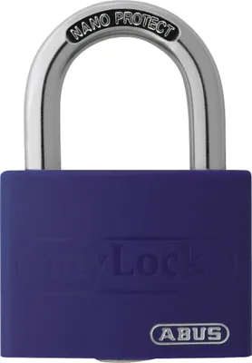 Produktbild von Zylindervorhangschloss T65AL/40 lila Lock-Tag Schl