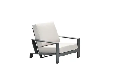Productafbeelding van Garden Impressions Lincoln verstelbare fauteuil - carbon zwart - woestijnzand