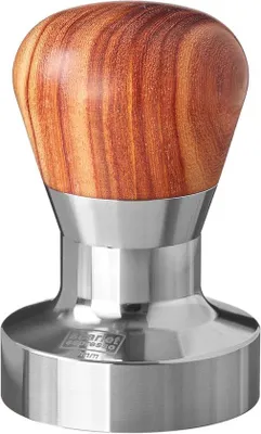 Produktbild von Espressotamper mit ergonomischem Griff und Edelstahlbasis