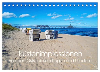 Produktbild von Küstenimpressionen von den Ostseeinseln Rügen und Usedom (Tischkalender 2027 DIN A5 quer), CALVENDO Monatskalender