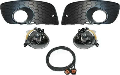 Productafbeelding van Kufatec mistlampen set + grill + bekabelingsset voor VW Golf 5 V GTI
