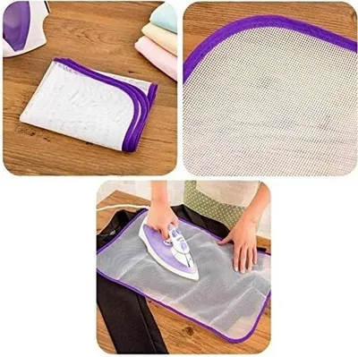 Productafbeelding van Strijkdoek - Beschermdoek Strijken - Kleding Beschermen - Hittebestendig Voorkomt Vlekken - 60 x 40 cm - Wit