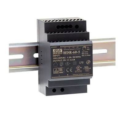 Obrázek produktu pro Napájecí zdroj MEAN WELL 60W 12V 4,5A na lištu DIN HDR-60-12