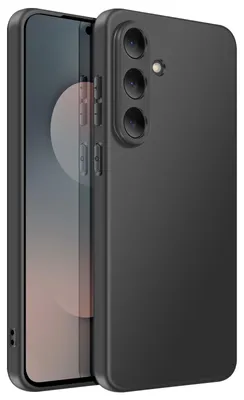 Image de Mayaxess, coque de protection souple en silicone pour Galaxy S25 FE, noir
