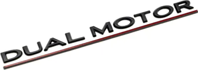 Produktbild von Napis Dual Motor dla Tesli Model 3/Y (czarny)