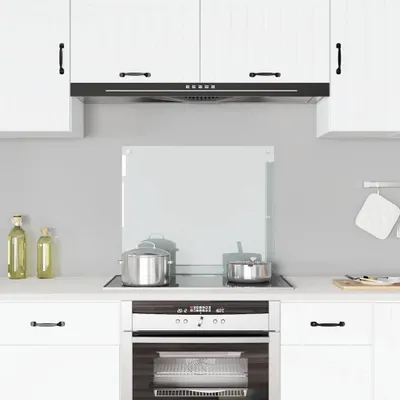 Obrázok produktu pre vidaXL Kuchynský backsplash Transparent 70x60 cm Tvrdené sklo