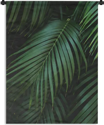 Produktbild von MuchoWow® Wandteppich Wandbehang Palmenblätter - Palmen - Tropisch 120x160 cm Tapisserie Dekoration Wandtuch - Wohnzimmer - Moderne