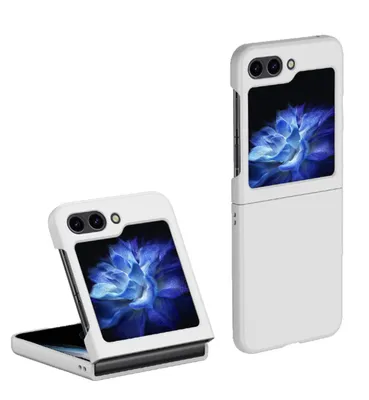 Produktbild von Für Samsung Galaxy Z Flip5 5G Faltbare Skin Feel Schutzhülle Weiß Schutz Case Cover