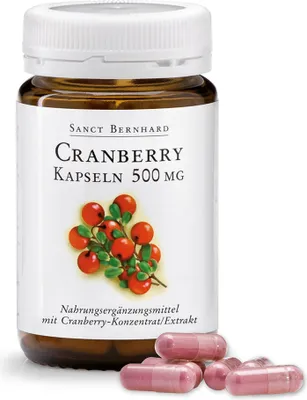 Produktbild von Sanct Bernhard Cranberry-Kapseln 500 mg - 90 Kapseln