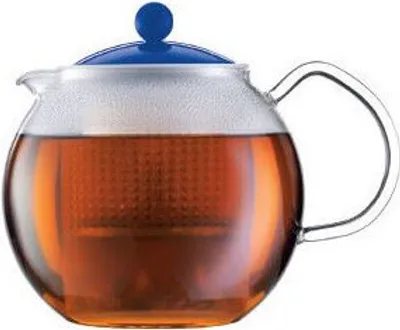 Produktbild von Bodum Teebereiter Glas Kunststoff 1,0L Blau A1830-XYB-Y16-4