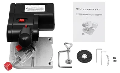 Produktbild von Mini Elektrostichsäge - Dekupiersäge - 90W 6000 U/min - 0–45° verstellbarer Winkel - 220V EU-Stecker - Zum Schneiden von Holz, Metall, Stein